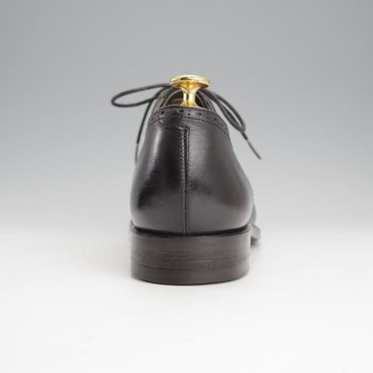 極美品★Perfetto/ペルフェット SIZE 9【グッドイヤーウェルテッド製法★セミブローグ/09912】カーフ/黒/メンズ★i793