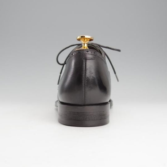 極美品★Perfetto/ペルフェット SIZE 9【グッドイヤーウェルテッド製法★セミブローグ/09912】カーフ/黒/メンズ★i793