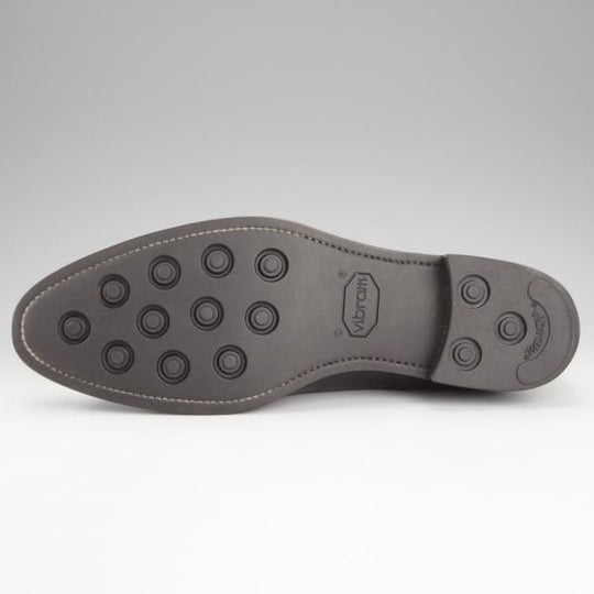 極美品★Perfetto/ペルフェット SIZE 9【グッドイヤーウェルテッド製法★セミブローグ/09912】カーフ/黒/メンズ★i793