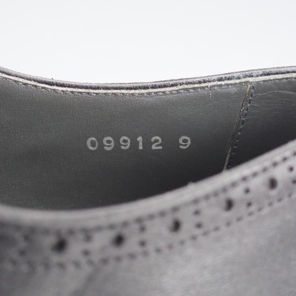 極美品★Perfetto/ペルフェット SIZE 9【グッドイヤーウェルテッド製法★セミブローグ/09912】カーフ/黒/メンズ★i793