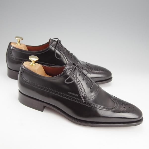 ア・テストーニ SIZE 7.5【ロングウイング/ポリッシュレザー/黒
