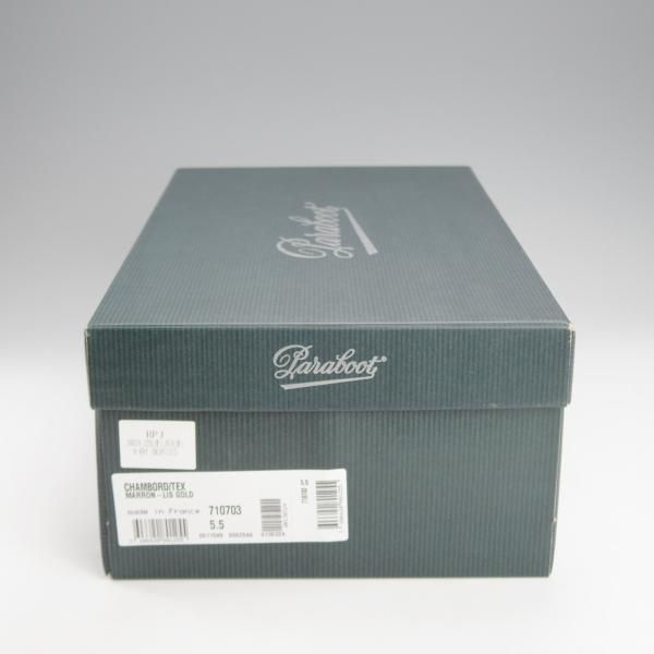 極美品★パラブーツ SIZE 5.5【定価￥79,200-★シャンボード/CHAMBORD】TEXソール/リスレザー/ゴールド/GOLD/Uチップ/Paraboot★i795