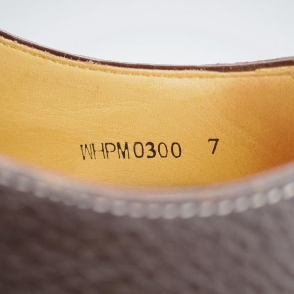 ほぼ試着程度★WH/ダブルエイチ SIZE 7【定価￥50,600-★PELLE MORBIDA別注/ダブルモンク】グレインレザー/濃茶/メンズ★i797