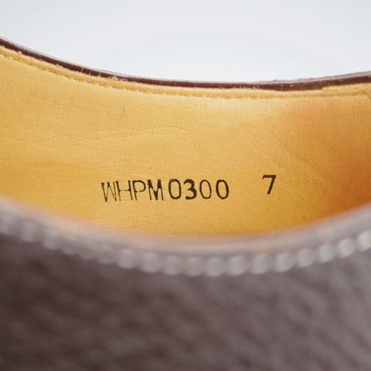 ほぼ試着程度★WH/ダブルエイチ SIZE 7【定価￥50,600-★PELLE MORBIDA別注/ダブルモンク】グレインレザー/濃茶/メンズ★i797