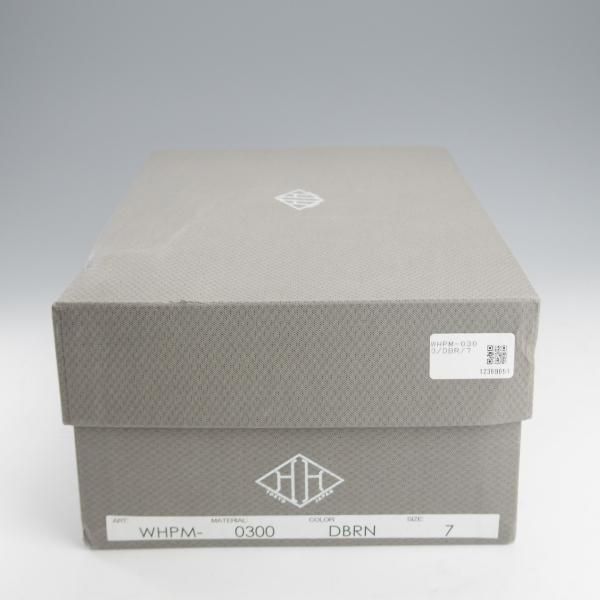 ほぼ試着程度★WH/ダブルエイチ SIZE 7【定価￥50,600-★PELLE MORBIDA別注/ダブルモンク】グレインレザー/濃茶/メンズ★i797