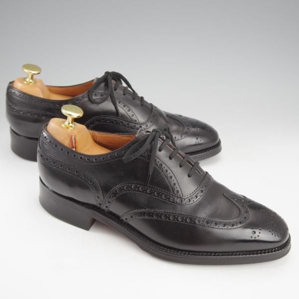 極美品★チャーチ 50F/UK5【現行定価￥160,600-★旧チャーチ/73ラスト/CHETWYND】チェットウィンド/3都市ロゴ/黒/メンズ/Church's★i798