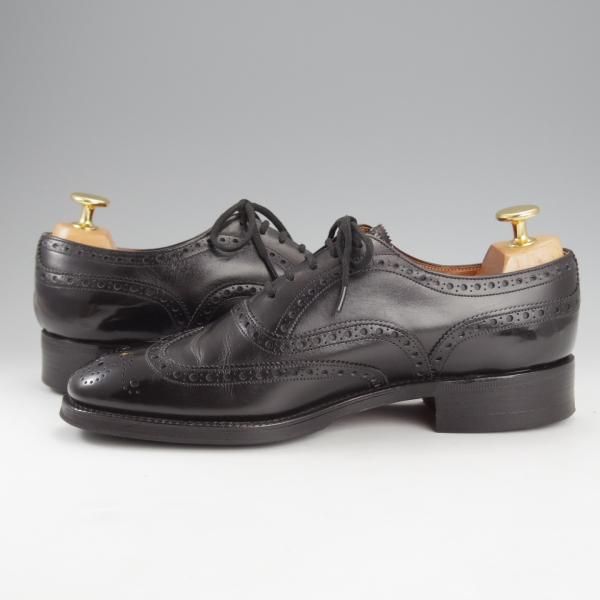 極美品★チャーチ 50F/UK5【現行定価￥160,600-★旧チャーチ/73ラスト/CHETWYND】チェットウィンド/3都市ロゴ/黒/メンズ/Church's★i798