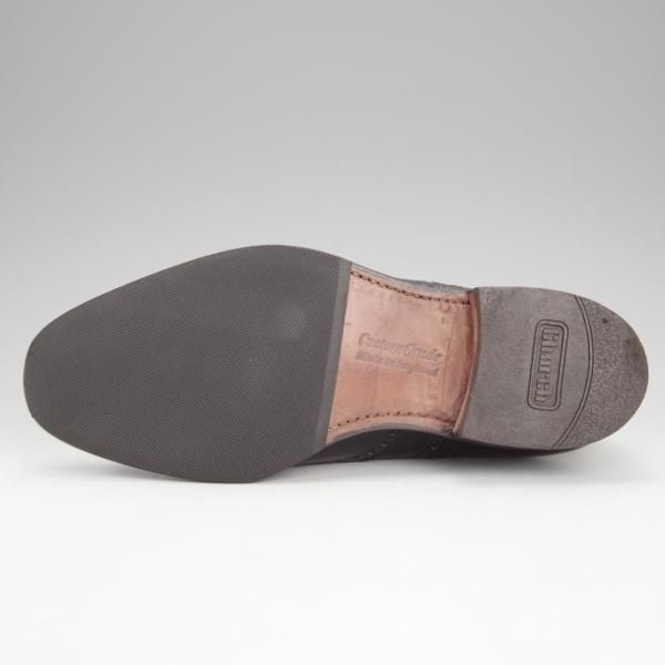 極美品★チャーチ 50F/UK5【現行定価￥160,600-★旧チャーチ/73ラスト/CHETWYND】チェットウィンド/3都市ロゴ/黒/メンズ/Church's★i798