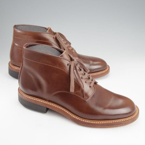 極美品★Makers/メイカーズ SIZE 6【定価￥120,450-★茶系コードバン/(米)ホーウィン社】6アイレットチャッカブーツ/CDVN-06★i800