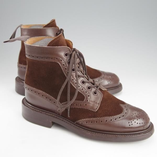 極上★トリッカーズ(レディース) SIZE 3.5【ダイナイトソール仕様★カントリーブーツ/L5634】カーフ×スエード/濃茶/Tricker's★i801