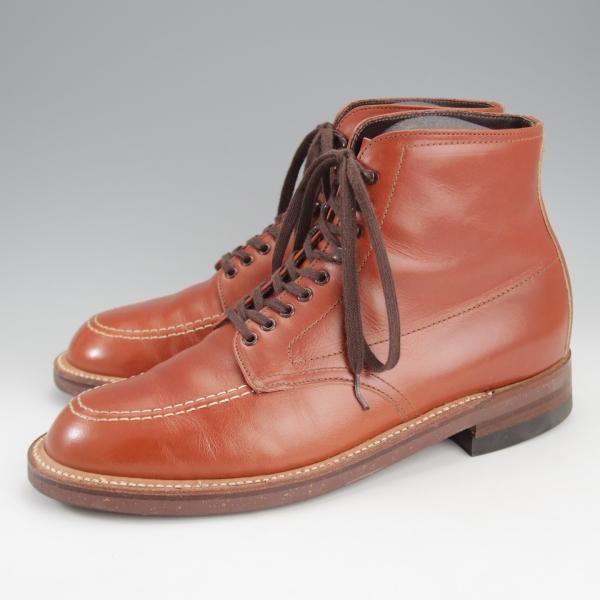 極美品★オールデン 6.5D【定価￥117,700-★インディーブーツ/405】トゥルーバランスラスト/コルクソール/カーフ/茶/Alden★i802