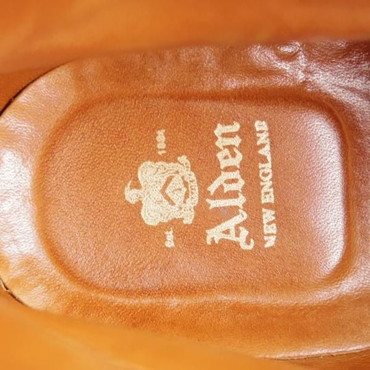 極美品★オールデン 6.5D【定価￥117,700-★インディーブーツ/405】トゥルーバランスラスト/コルクソール/カーフ/茶/Alden★i802