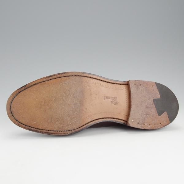 美品★(米)アレンエドモンズ 8D【定価￥167,400-★コードバン仕様/Leeds】リーズ/プレーントゥ/赤茶/メンズ/ALLEN EDMONDS★i806
