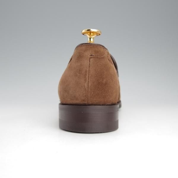 未使用★(英)BARKER/バーカー 7D【モデル定価￥49,500-★ダイナイトソール仕様/タッセルローファー】4478DW/スエード/茶/メンズ★i809