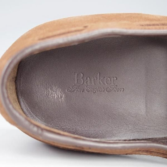 未使用★(英)BARKER/バーカー 7D【モデル定価￥49,500-★ダイナイトソール仕様/タッセルローファー】4478DW/スエード/茶/メンズ★i809