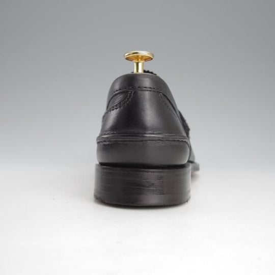 極美品★チャーチ 75F/UK7.5【定価￥145,200-★コインローファー/Pembrey】126ラスト/ビーフロール/プレステージカーフ/黒/Church's★i812