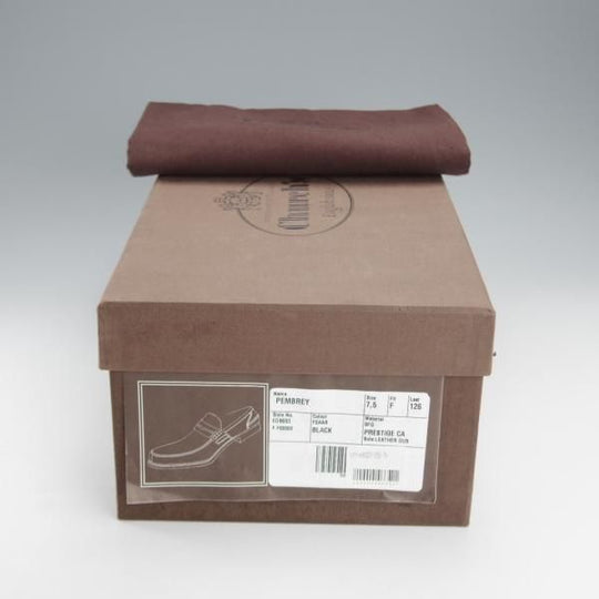 極美品★チャーチ 75F/UK7.5【定価￥145,200-★コインローファー/Pembrey】126ラスト/ビーフロール/プレステージカーフ/黒/Church's★i812