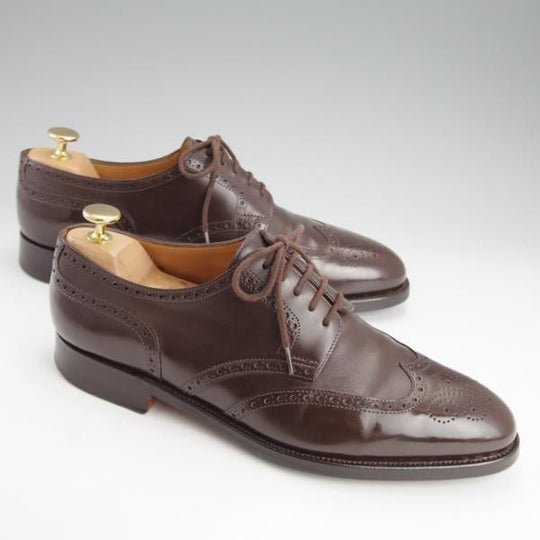 極上★ジョンロブ 7.5E【現行オーダー価格￥270,600-★8695ラスト/DARBY 2】ダービー/フルブローグ/カーフ/濃茶/JOHN LOBB★i815