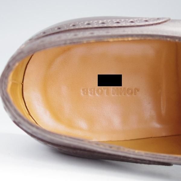 極上★ジョンロブ 7.5E【現行オーダー価格￥270,600-★8695ラスト/DARBY 2】ダービー/フルブローグ/カーフ/濃茶/JOHN LOBB★i815