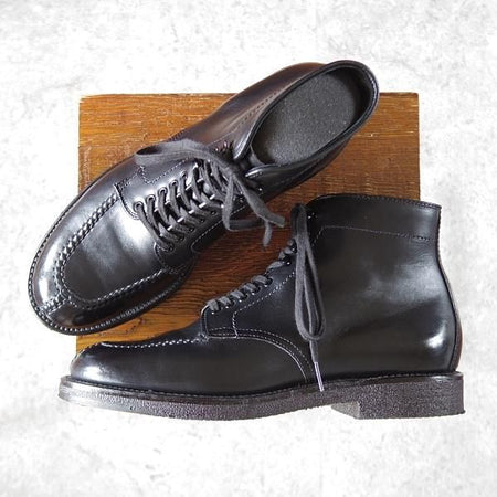 極美品★オールデン 7.5D【定価￥126,500-★タンカーブーツ/ミリタリーラスト】45491H/クロムエクセルレザー/黒/メンズ/Alden★i819