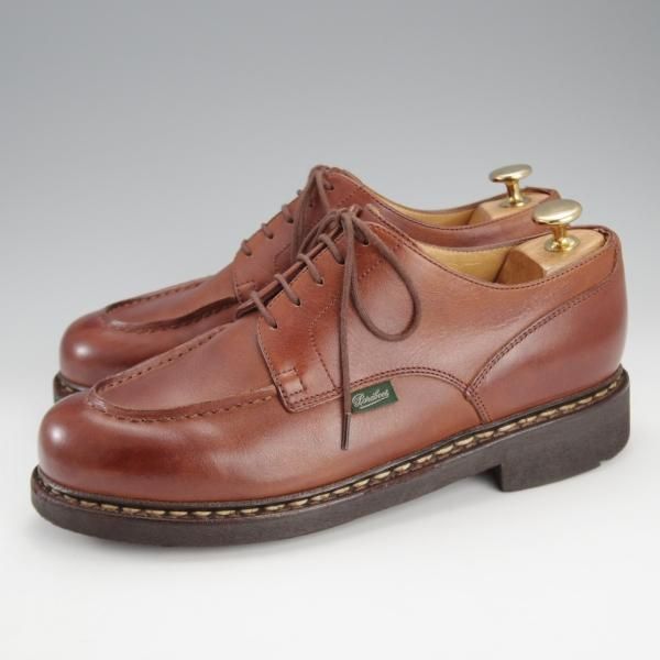 極上★パラブーツ SIZE 6.5【定価￥79,200-★シャンボード/CHAMBORD】マロン/MARRON/リスレザー/Uチップ/茶/TEXソール/Paraboot★i822