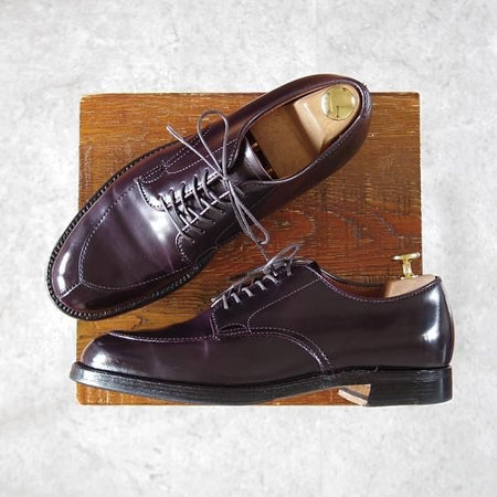 極美品★オールデン 6D【貴重★コードバン/バリーラスト仕様のVチップ】D6616/バーガンディー/#8/赤茶/メンズ/Alden★i823