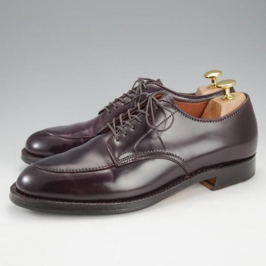 極美品★オールデン 6D【貴重★コードバン/バリーラスト仕様のVチップ】D6616/バーガンディー/#8/赤茶/メンズ/Alden★i823