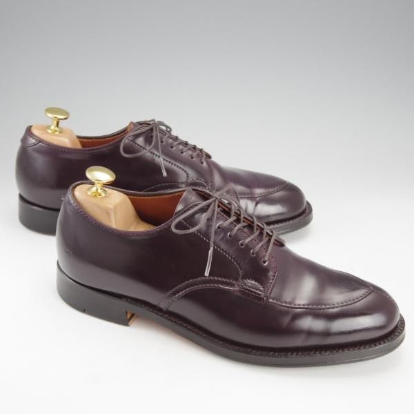 極美品★オールデン 6D【貴重★コードバン/バリーラスト仕様のVチップ】D6616/バーガンディー/#8/赤茶/メンズ/Alden★i823