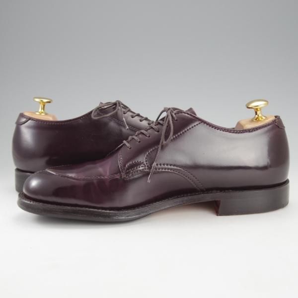 極美品★オールデン 6D【貴重★コードバン/バリーラスト仕様のVチップ】D6616/バーガンディー/#8/赤茶/メンズ/Alden★i823