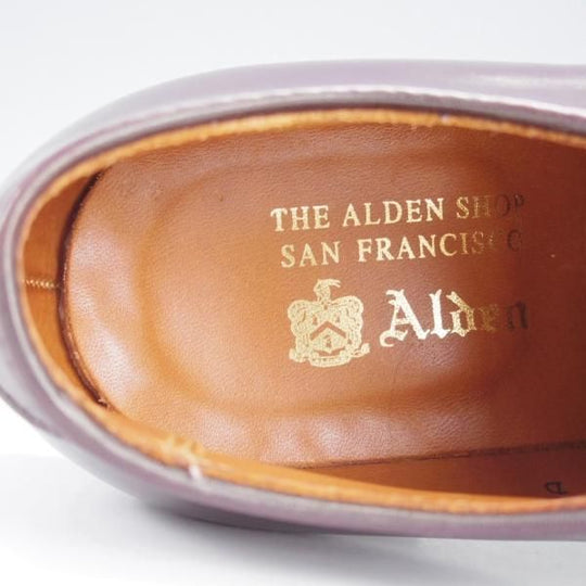 極美品★オールデン 6D【貴重★コードバン/バリーラスト仕様のVチップ】D6616/バーガンディー/#8/赤茶/メンズ/Alden★i823