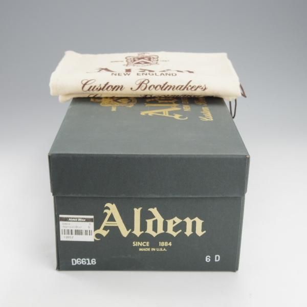 極美品★オールデン 6D【貴重★コードバン/バリーラスト仕様のVチップ】D6616/バーガンディー/#8/赤茶/メンズ/Alden★i823