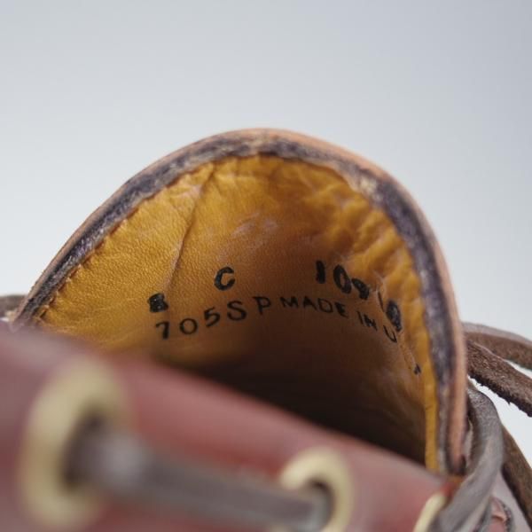 未使用★(米)YUKETEN/ユケテン 8C【定価￥118,800-★コードバン仕様/ホーウィン社スタンプ多数】705SP/モカシン/黒×赤茶★i824