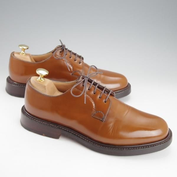 美品★チャーチ 55F/UK5.5【定価￥165,000-★シャノン/SHANNON】103ラスト/プレーントゥ/サンダルウッド/茶/メンズ/Church's★i827