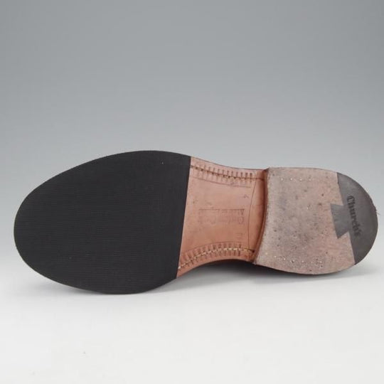 美品★チャーチ 55F/UK5.5【定価￥165,000-★シャノン/SHANNON】103ラスト/プレーントゥ/サンダルウッド/茶/メンズ/Church's★i827
