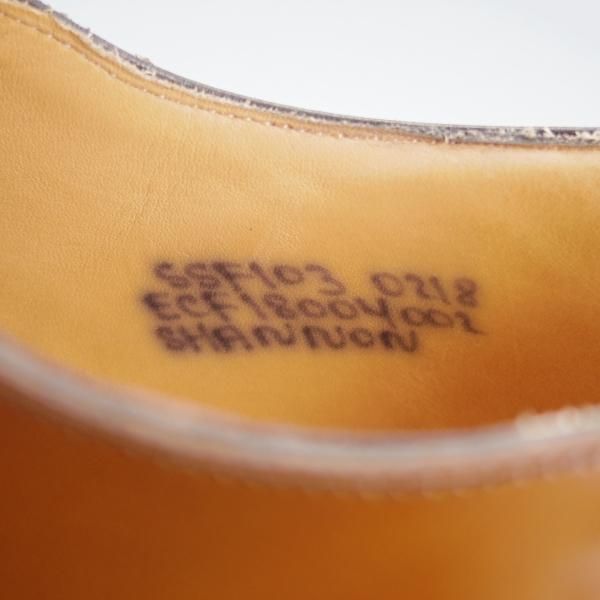 美品★チャーチ 55F/UK5.5【定価￥165,000-★シャノン/SHANNON】103ラスト/プレーントゥ/サンダルウッド/茶/メンズ/Church's★i827