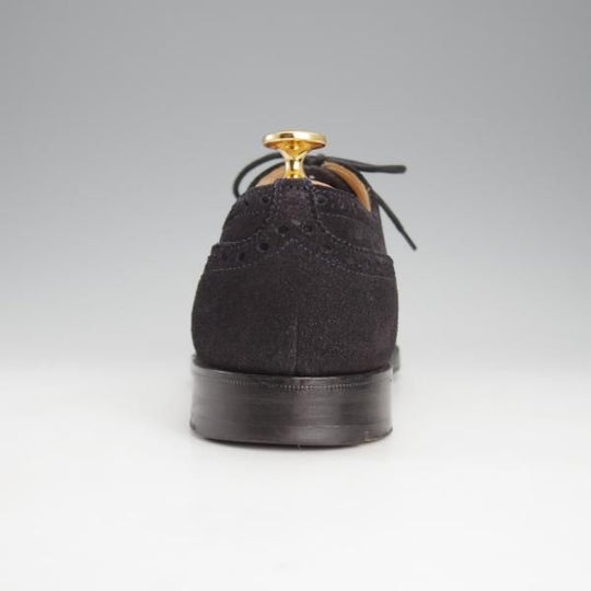 極上★チャーチ 65F/UK6.5【定価￥160,600-★ディプロマット/DIPLOMAT】173ラスト/セミブローグ/スエード/濃紺/メンズ/Church's★i828