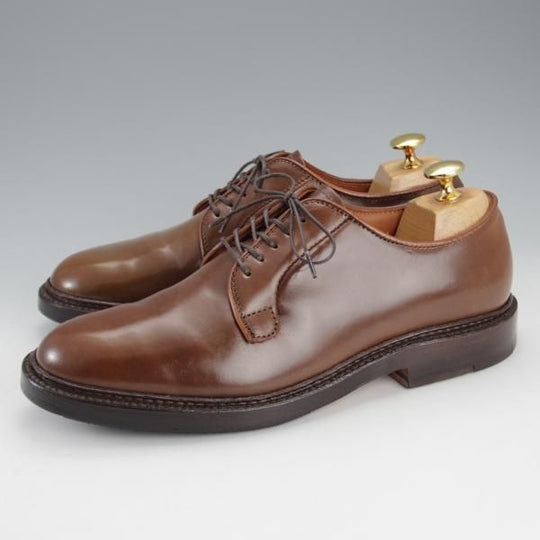 極美品★オールデン 6D【貴重★ラベロ色/コードバン/9900】茶/バリーラスト/プレーントゥ/メンズ/Alden★i830