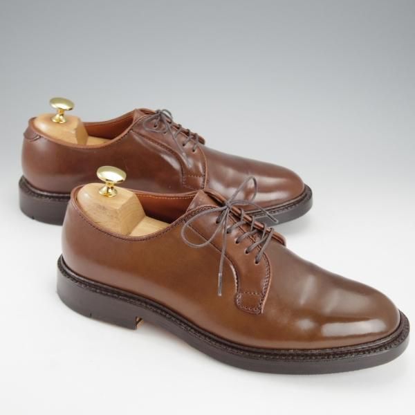 極美品★オールデン 6D【貴重★ラベロ色/コードバン/9900】茶/バリーラスト/プレーントゥ/メンズ/Alden★i830