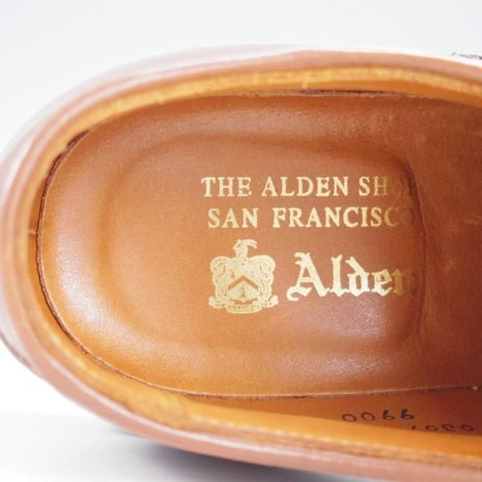 極美品★オールデン 6D【貴重★ラベロ色/コードバン/9900】茶/バリーラスト/プレーントゥ/メンズ/Alden★i830