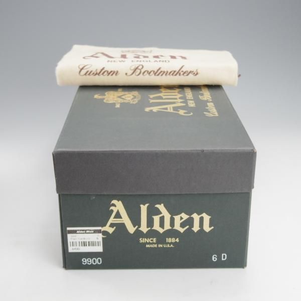極美品★オールデン 6D【貴重★ラベロ色/コードバン/9900】茶/バリーラスト/プレーントゥ/メンズ/Alden★i830