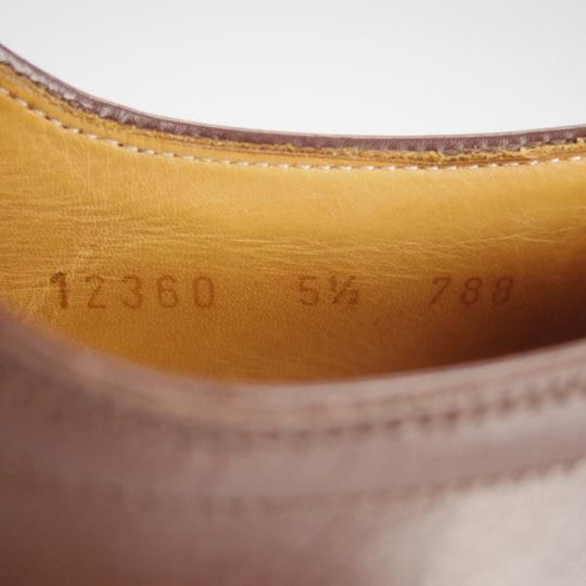 極上★(スペイン製)CARMINA/カルミナ SIZE 5.5【トレーディングポスト別注★ストレートチップ/788】カーフ/濃茶/Trading Post★i803