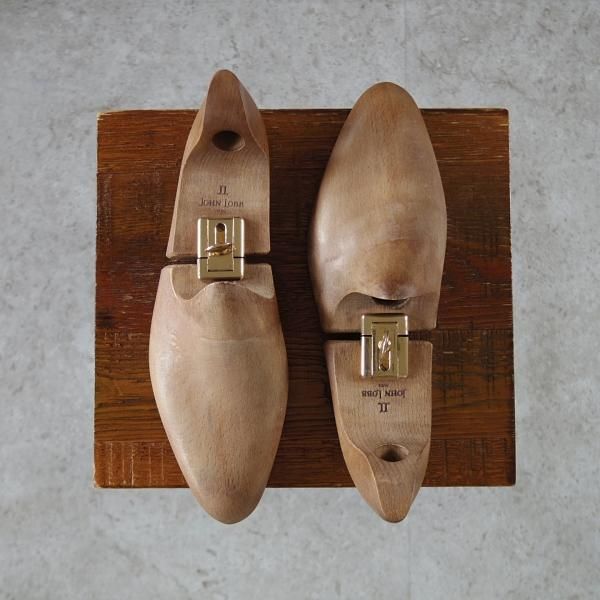 ★ジョンロブ Mサイズ【貴重★PARISロゴ/旧ロゴ/純正シューツリー】木製シューキーパー/メンズ/JOHN LOBB★i844