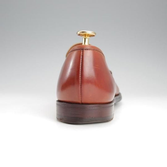 極上★クロケット&ジョーンズ 8E【定価￥86,900-★HARVARD 2/ハーバード2】コインローファー/376ラスト/茶/Crockett&Jones★i852