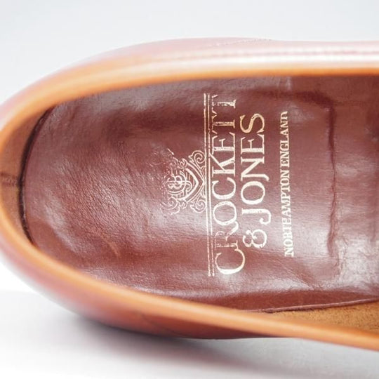 極上★クロケット&ジョーンズ 8E【定価￥86,900-★HARVARD 2/ハーバード2】コインローファー/376ラスト/茶/Crockett&Jones★i852