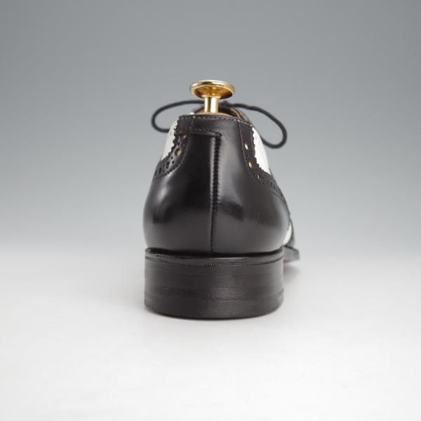 極美品★クロケット&ジョーンズ 6E【★ロイドフットウェア別注/Jシリーズ】317ラスト/スペクテイターシューズ/黒×白/Crockett&Jones★i854