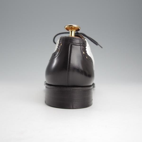 極美品★クロケット&ジョーンズ 6E【★ロイドフットウェア別注/Jシリーズ】317ラスト/スペクテイターシューズ/黒×白/Crockett&Jones★i854