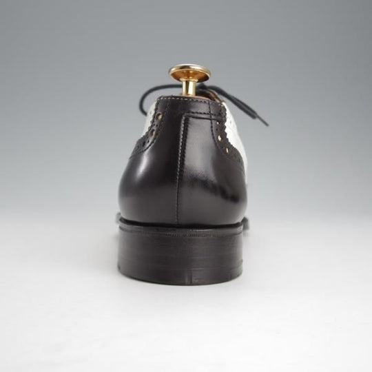 極美品★クロケット&ジョーンズ 6E【★ロイドフットウェア別注/Jシリーズ】317ラスト/スペクテイターシューズ/黒×白/Crockett&Jones★i854