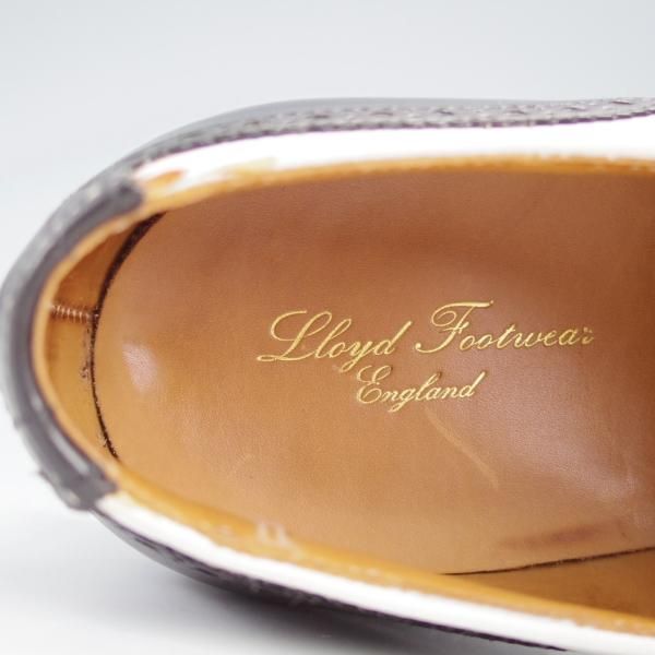 極美品★クロケット&ジョーンズ 6E【★ロイドフットウェア別注/Jシリーズ】317ラスト/スペクテイターシューズ/黒×白/Crockett&Jones★i854