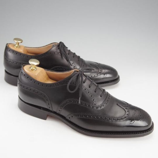 極美品★チャーチ 70F/UK7【現行定価￥176,000-★チェットウィンド/CHETWYND】173ラスト/フルブローグ/カーフ/黒/メンズ/Church's★i855