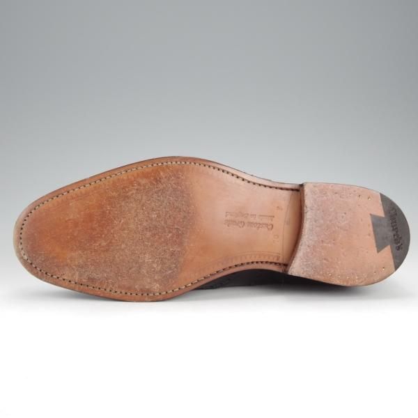 極美品★チャーチ 70F/UK7【現行定価￥176,000-★チェットウィンド/CHETWYND】173ラスト/フルブローグ/カーフ/黒/メンズ/Church's★i855